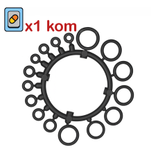 Set gumenih prstena 16/1