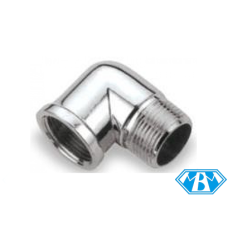 Koljeno 3/8" mž - krom