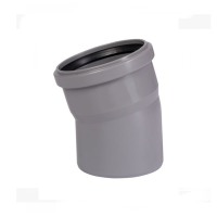 Koljeno PVC ø110 mm - 15°