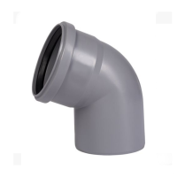 Koljeno PVC ø110 mm - 67°