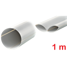 Cijev ventilacijska ø100 mm x 1 m - okrugla - sklopiva