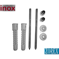 Vijci za wc školjku 80 mm - inox