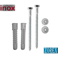 Vijci za wc školjku 80 mm - inox