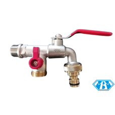 Vrtna slavina 1/2" MBM - dupla